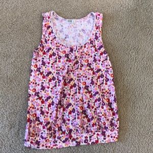 Sleeveless floral maternity top